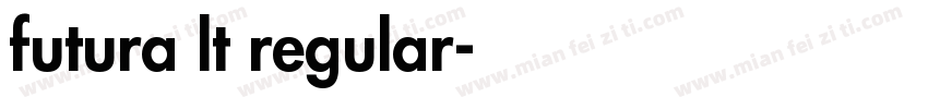 futura lt regular字体转换